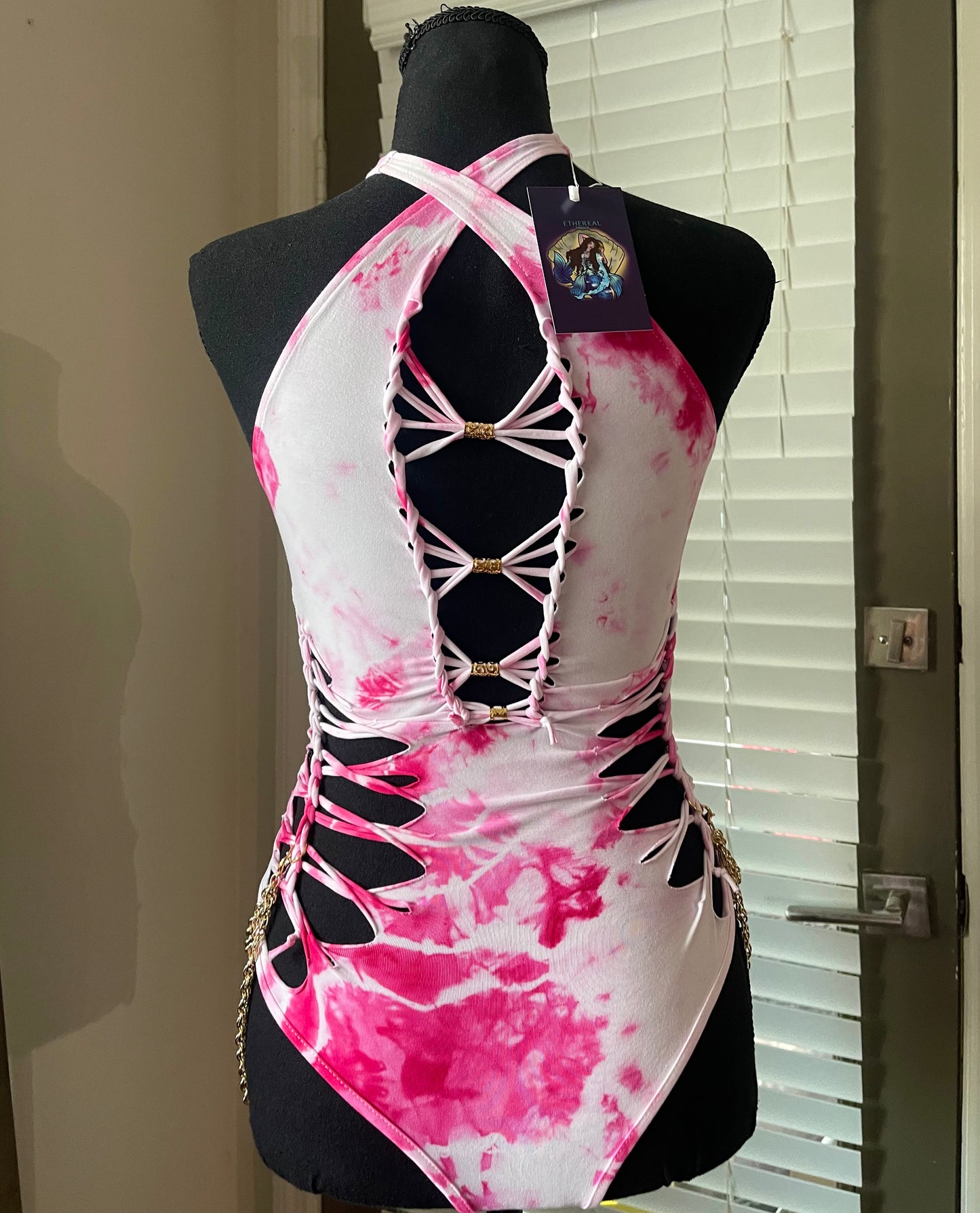 Iris Geode Tie Dye Bodysuit (ᴍᴀᴅᴇ ᴛᴏ ᴏʀᴅᴇʀ)