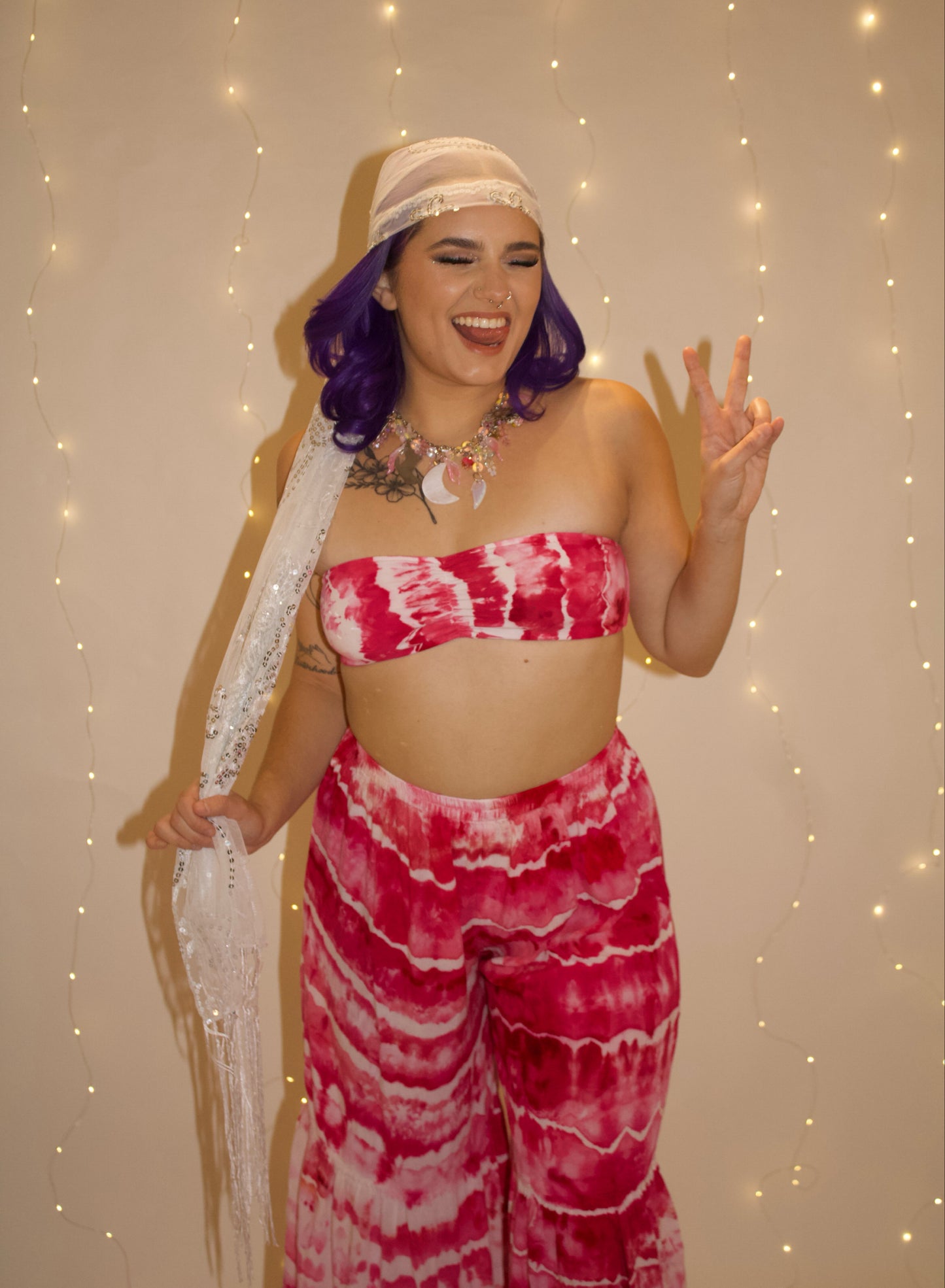 Coral Nymph Palazzo Top (ᴍᴀᴅᴇ ᴛᴏ ᴏʀᴅᴇʀ)