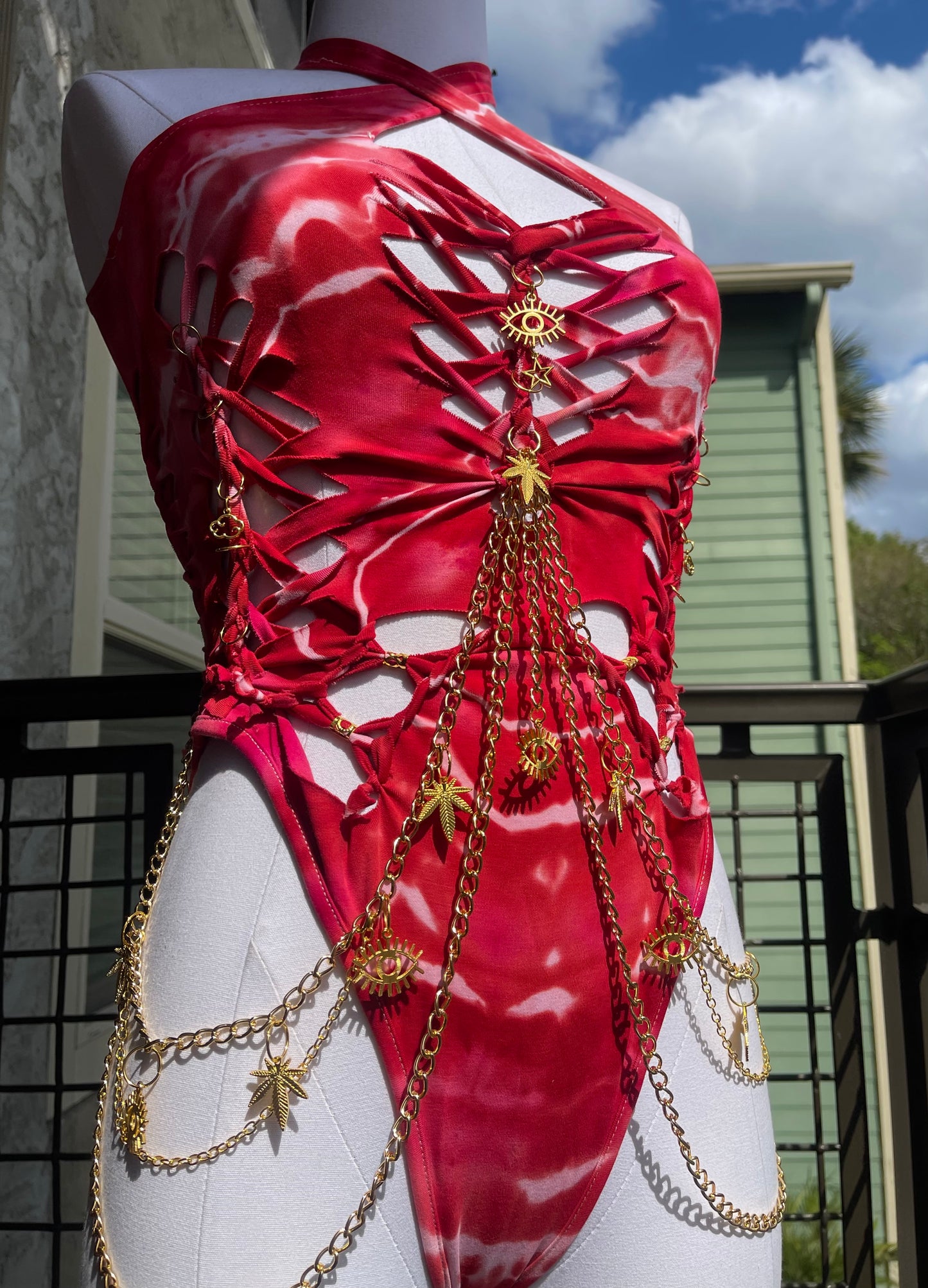 Sativa Fire Bodysuit (ᴍᴀᴅᴇ ᴛᴏ ᴏʀᴅᴇʀ)