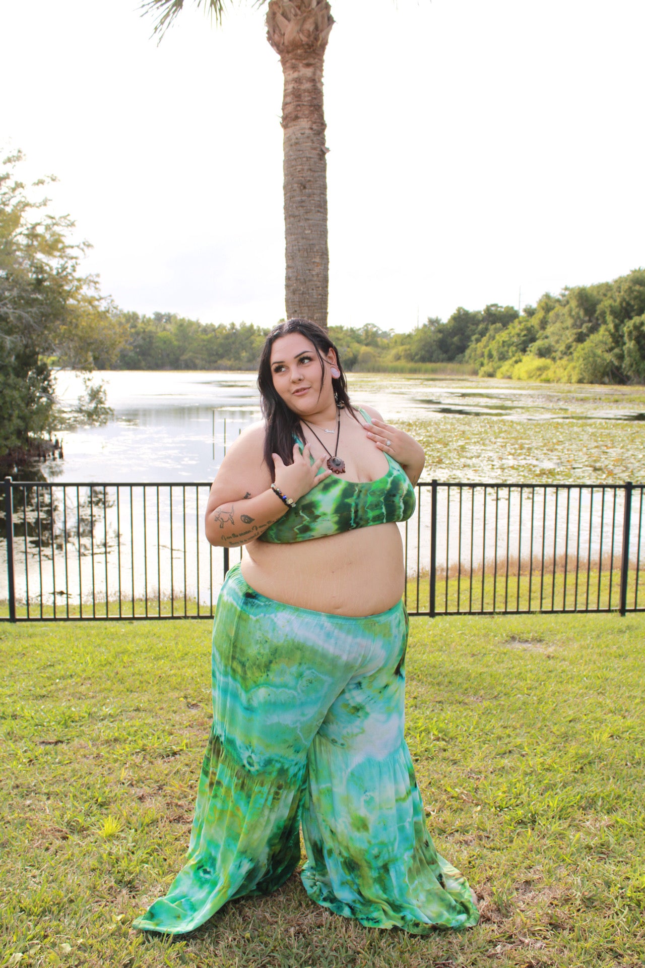 Jurassic Jade Palazzo Pants (ᴍᴀᴅᴇ ᴛᴏ ᴏʀᴅᴇʀ)