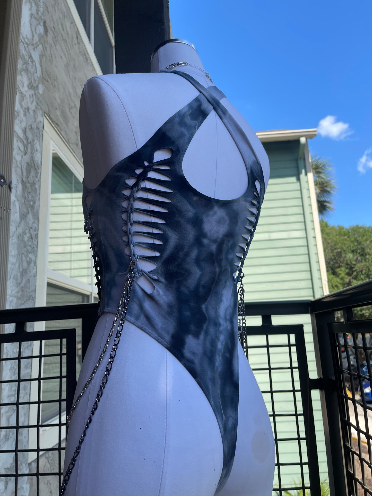 Diamond Siren Tie Dye Bodysuit (ᴍᴀᴅᴇ ᴛᴏ ᴏʀᴅᴇʀ)