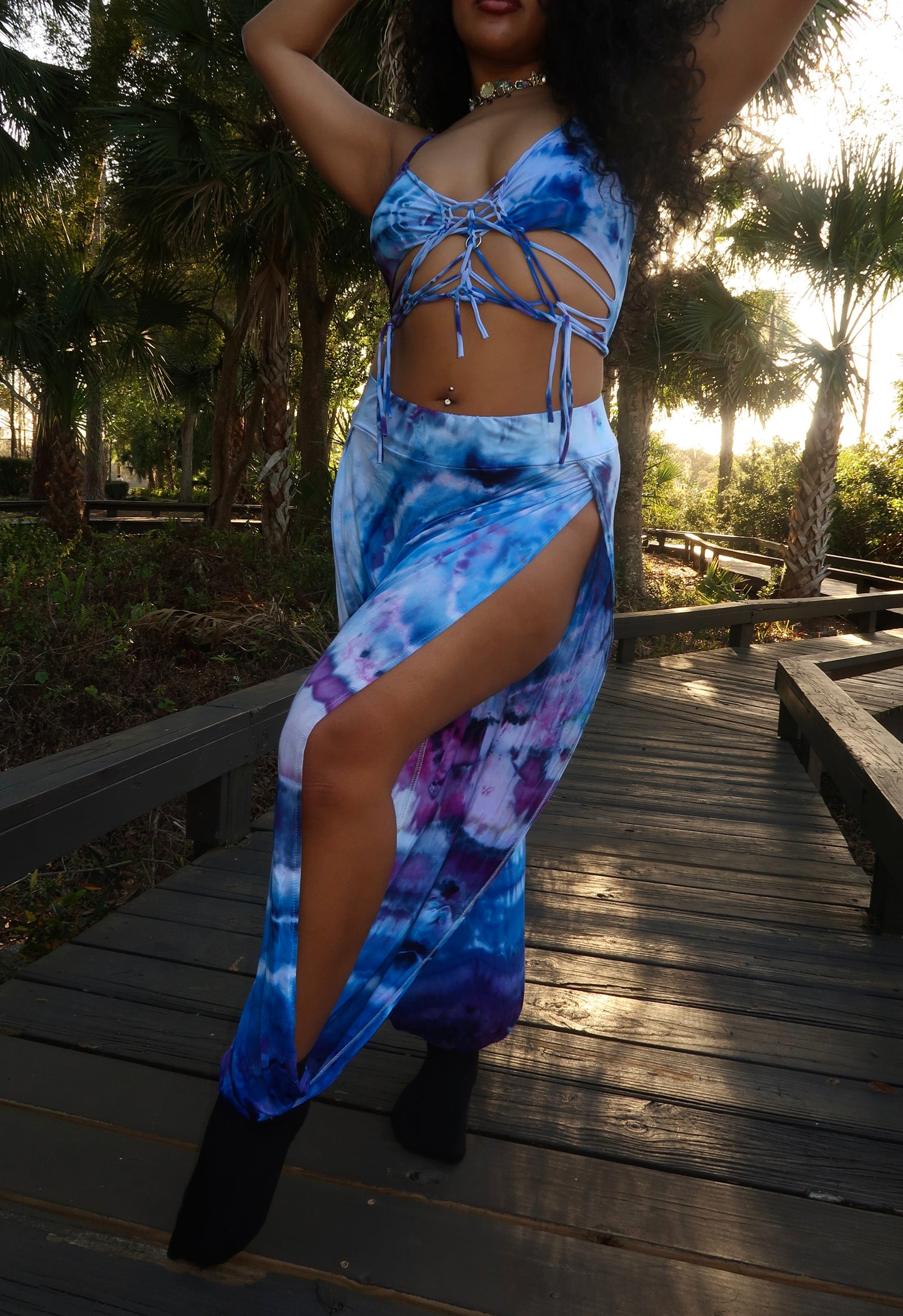 Tidal Siren Slit Harem Pants (𝐒𝐡𝐢𝐩𝐬 𝐬𝐚𝐦𝐞 𝐨𝐫 𝐧𝐞𝐱𝐭 𝐛𝐮𝐬𝐢𝐧𝐞𝐬𝐬 𝐝𝐚𝐲)