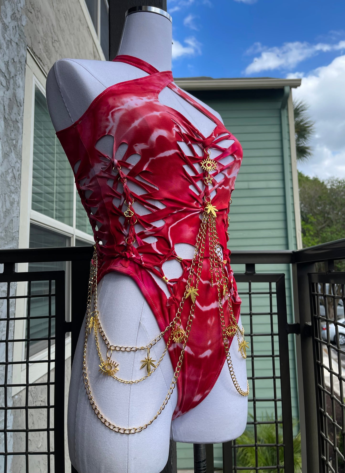 Sativa Fire Bodysuit (ᴍᴀᴅᴇ ᴛᴏ ᴏʀᴅᴇʀ)