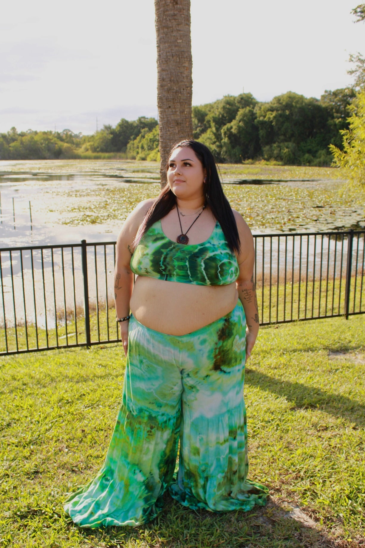 Jurassic Jade Palazzo Pants (ᴍᴀᴅᴇ ᴛᴏ ᴏʀᴅᴇʀ)