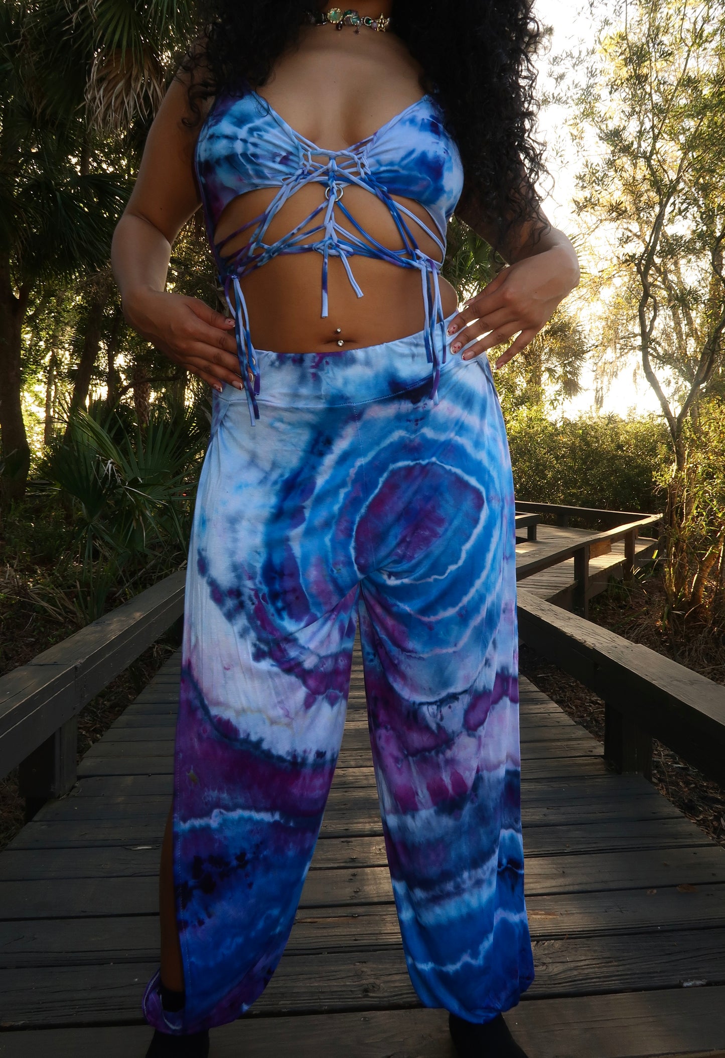 Tidal Siren Slit Harem Pants (𝐒𝐡𝐢𝐩𝐬 𝐬𝐚𝐦𝐞 𝐨𝐫 𝐧𝐞𝐱𝐭 𝐛𝐮𝐬𝐢𝐧𝐞𝐬𝐬 𝐝𝐚𝐲)