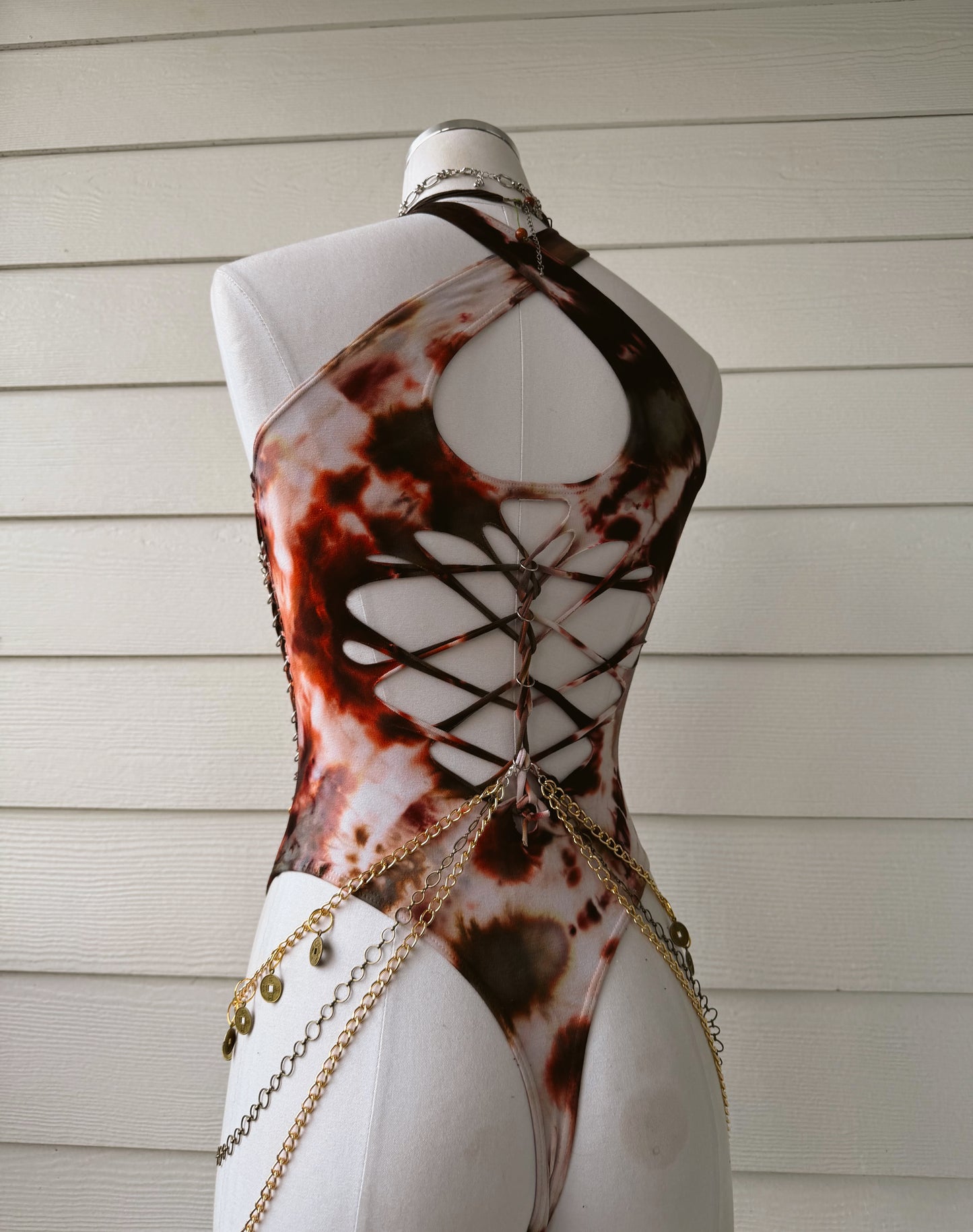 Mystic Temple Bodysuit (Ready To Ship) read description