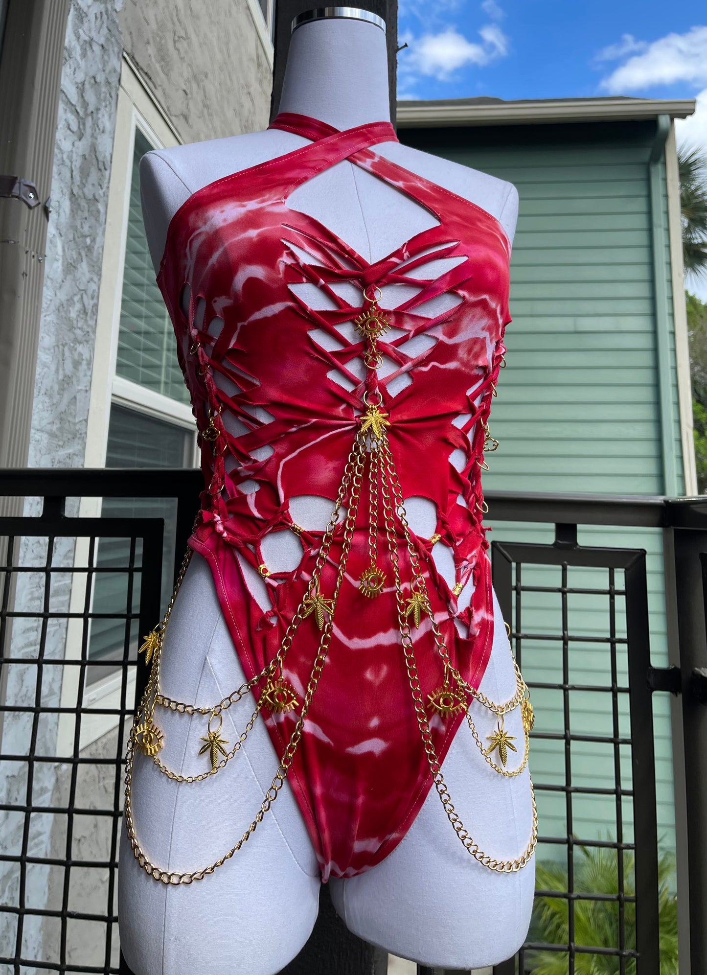 Sativa Fire Bodysuit (ᴍᴀᴅᴇ ᴛᴏ ᴏʀᴅᴇʀ)