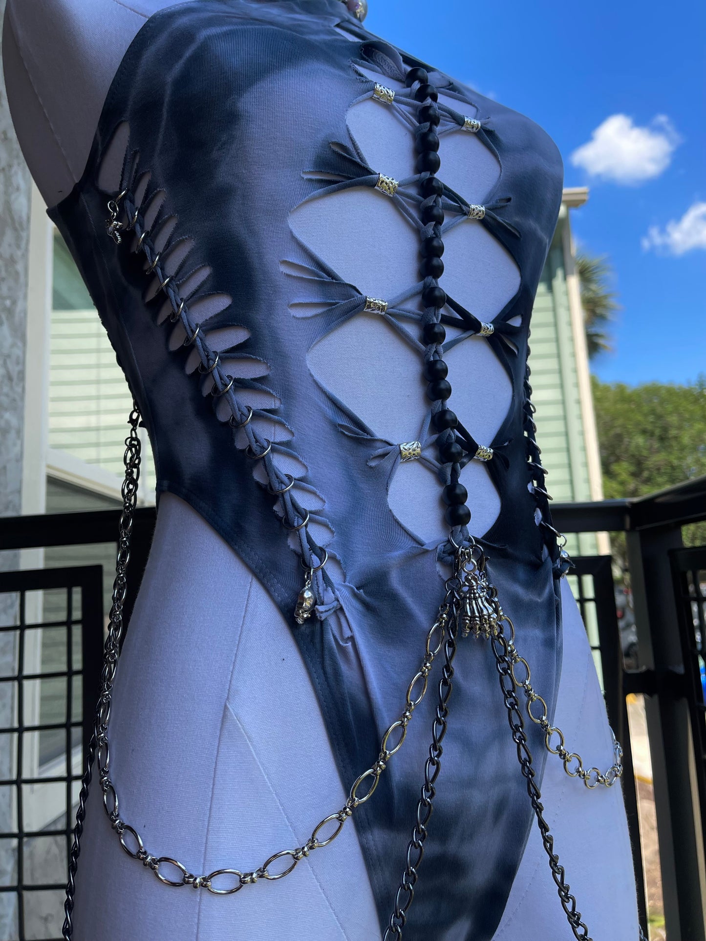 Diamond Siren Tie Dye Bodysuit (ᴍᴀᴅᴇ ᴛᴏ ᴏʀᴅᴇʀ)