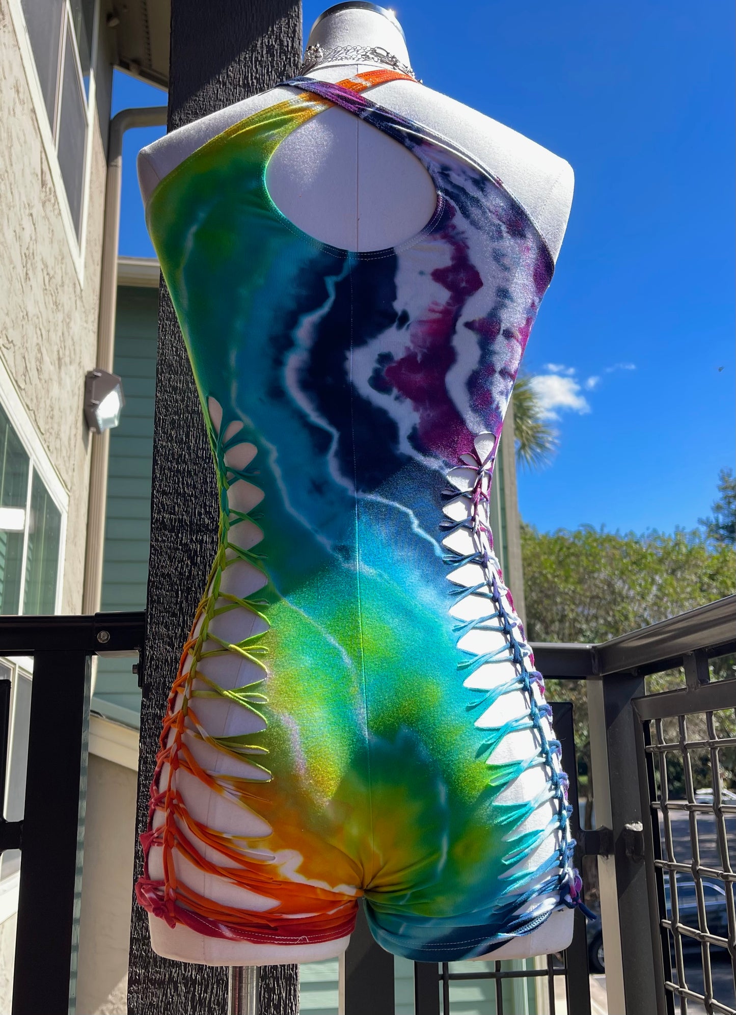 Rainbow Tie Dye Romper (ᴍᴀᴅᴇ ᴛᴏ ᴏʀᴅᴇʀ)