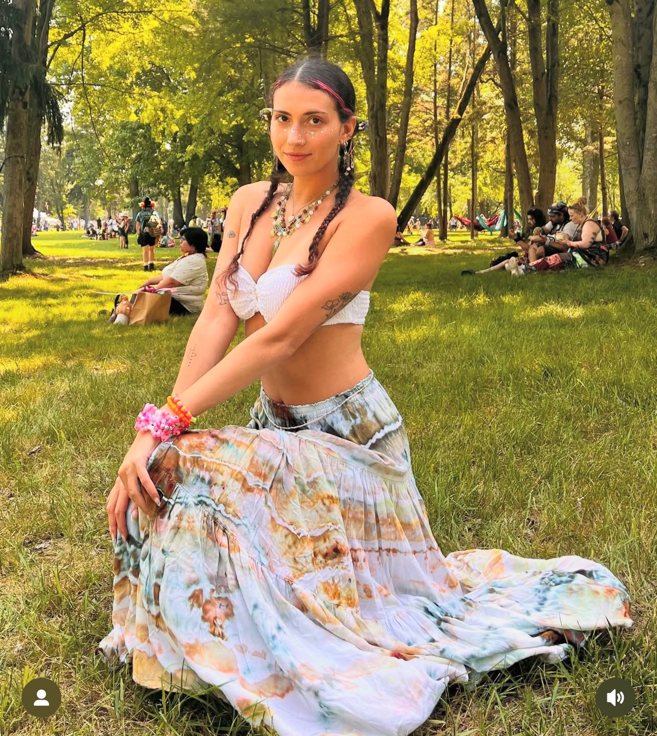 Ocean Floor Mirage Maxi Skirt Set (ᴍᴀᴅᴇ ᴛᴏ ᴏʀᴅᴇʀ)