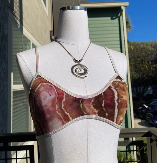 Size M Ocean Floor Mirage Palazzo Top (Ships Same Day)