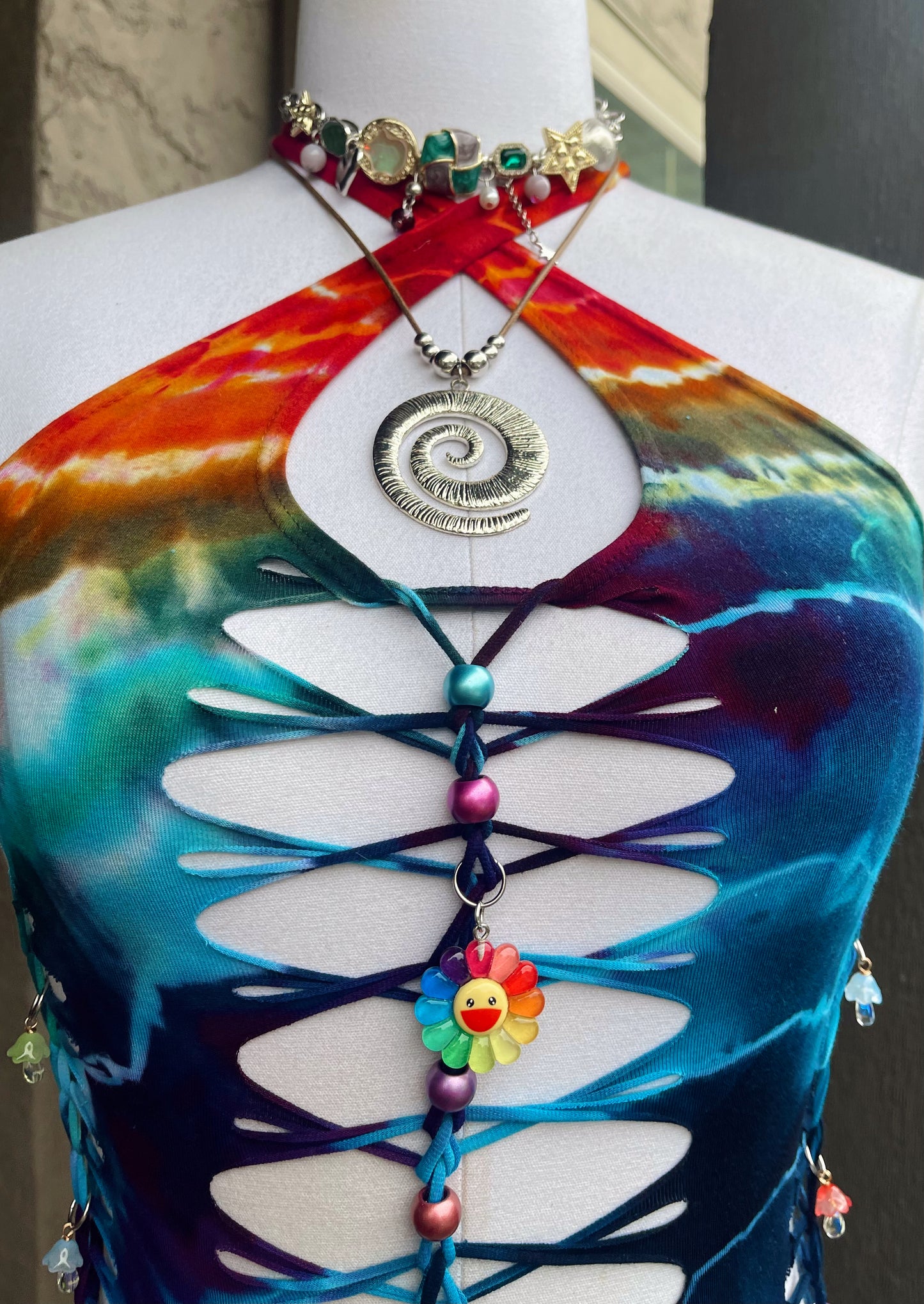Electric Rainbow Tie Dye Romper (ᴍᴀᴅᴇ ᴛᴏ ᴏʀᴅᴇʀ)