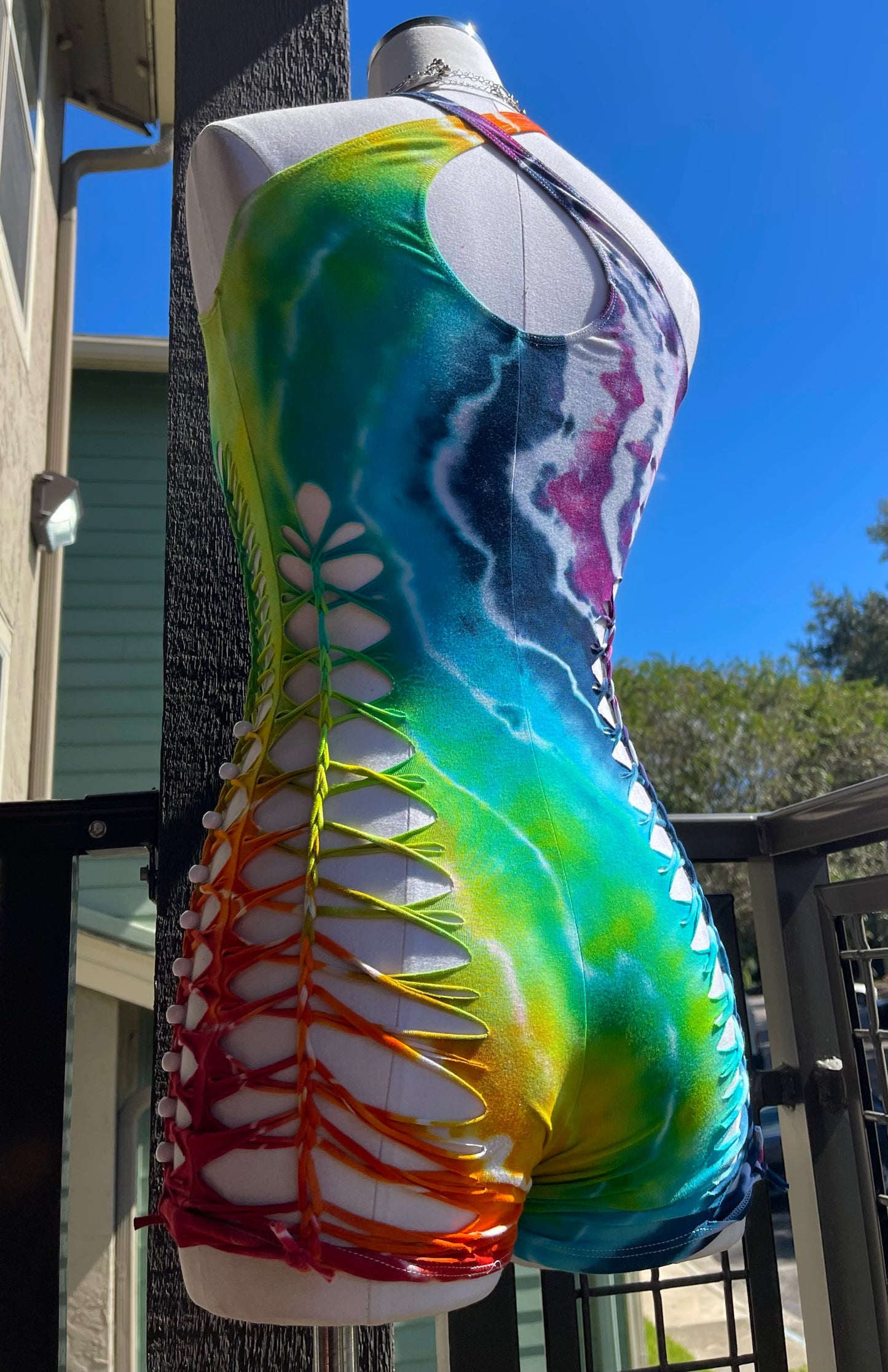 Rainbow Tie Dye Romper (ᴍᴀᴅᴇ ᴛᴏ ᴏʀᴅᴇʀ)