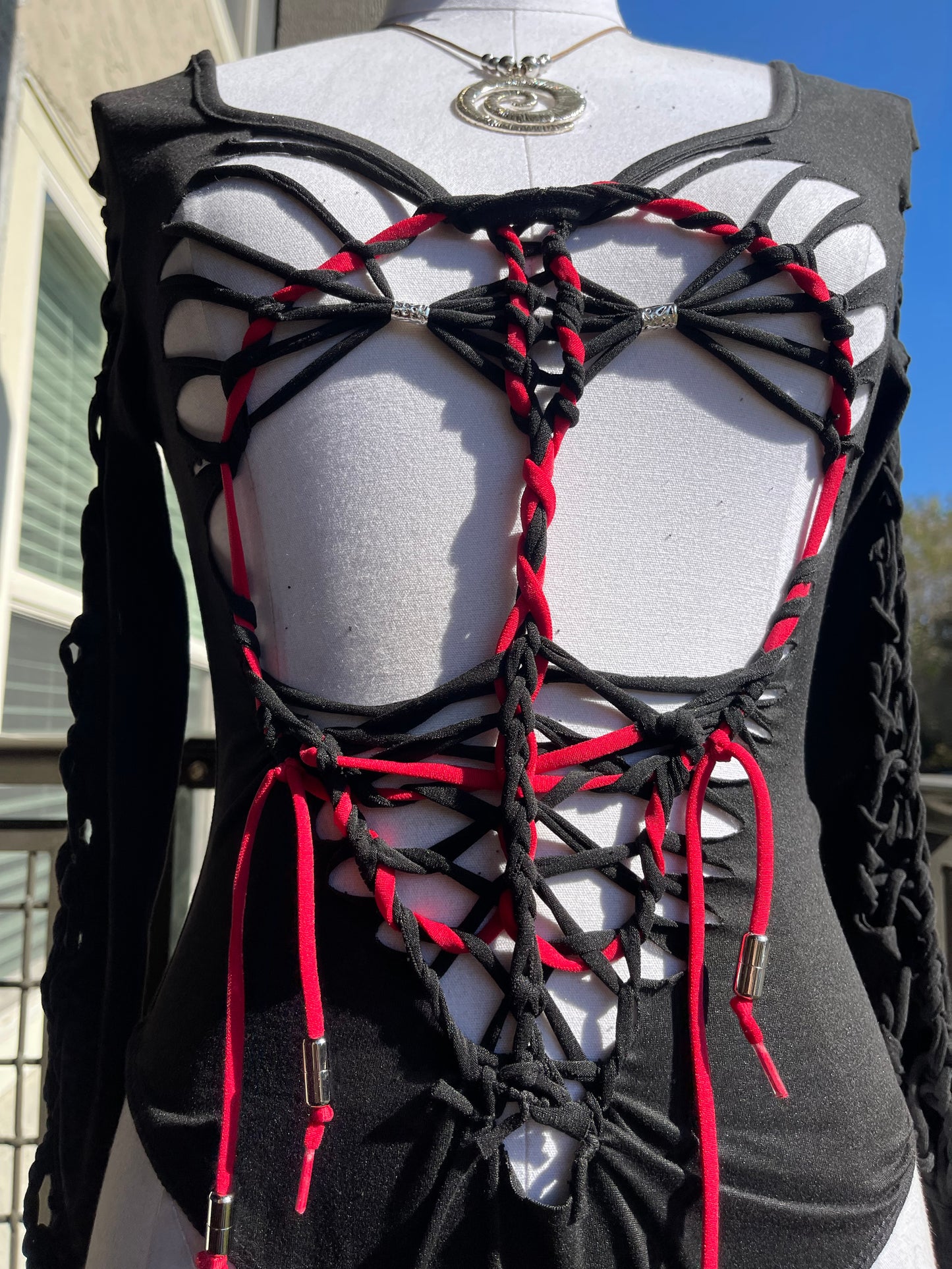 Red Lace Bodysuit (Ships Same Day)