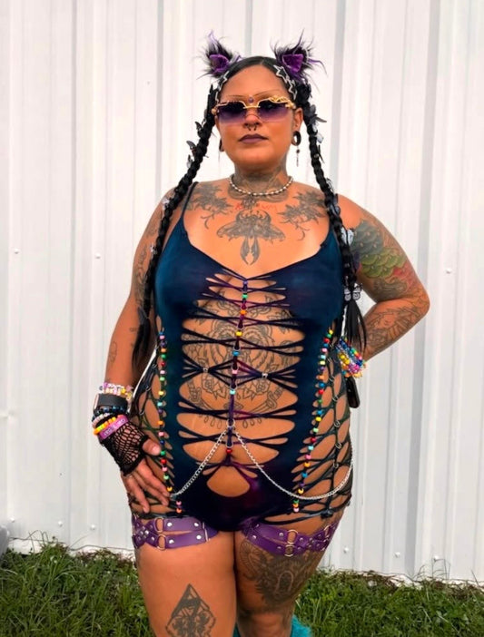 Kandi Mermaid Romper (ᴍᴀᴅᴇ ᴛᴏ ᴏʀᴅᴇʀ)