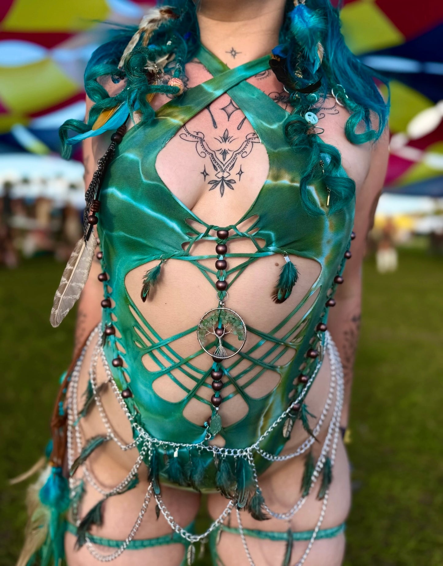 Dreamcatcher Mermaid Bodysuit (ᴍᴀᴅᴇ ᴛᴏ ᴏʀᴅᴇʀ)