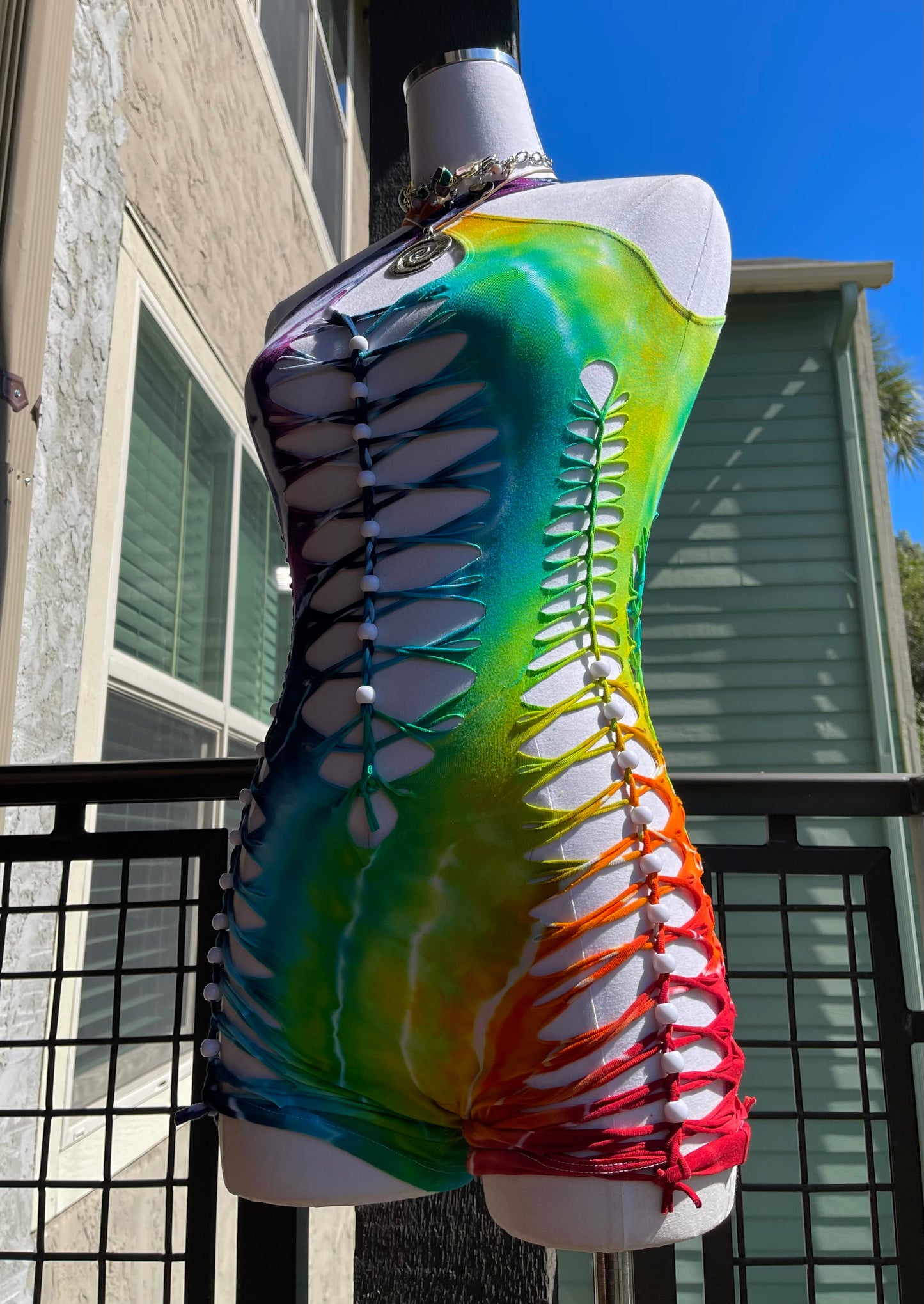 Rainbow Tie Dye Romper (ᴍᴀᴅᴇ ᴛᴏ ᴏʀᴅᴇʀ)