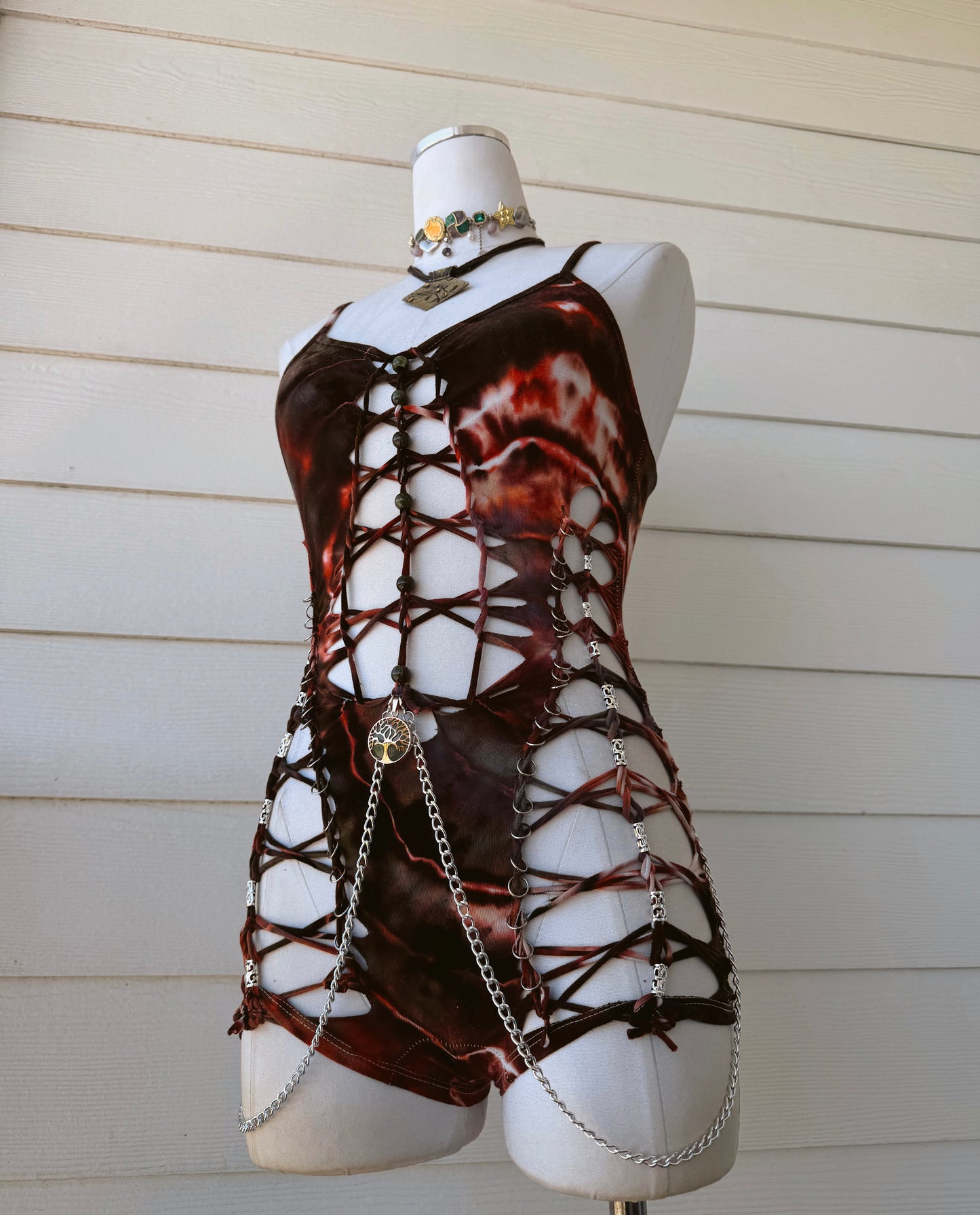 Ancient Inferno Romper (Ready To Ship) read description