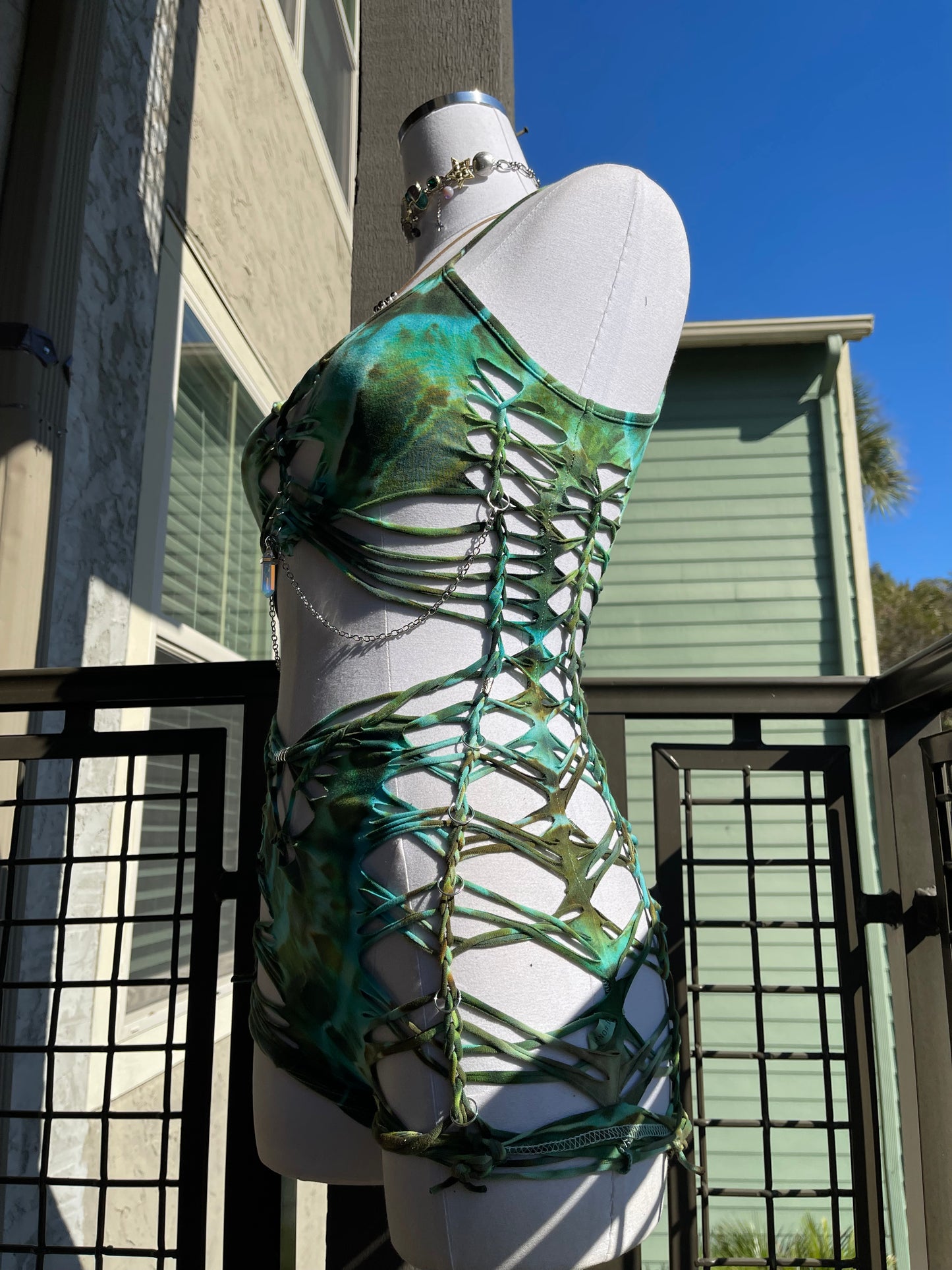 Emerald Siren Romper (Ships Same Day)