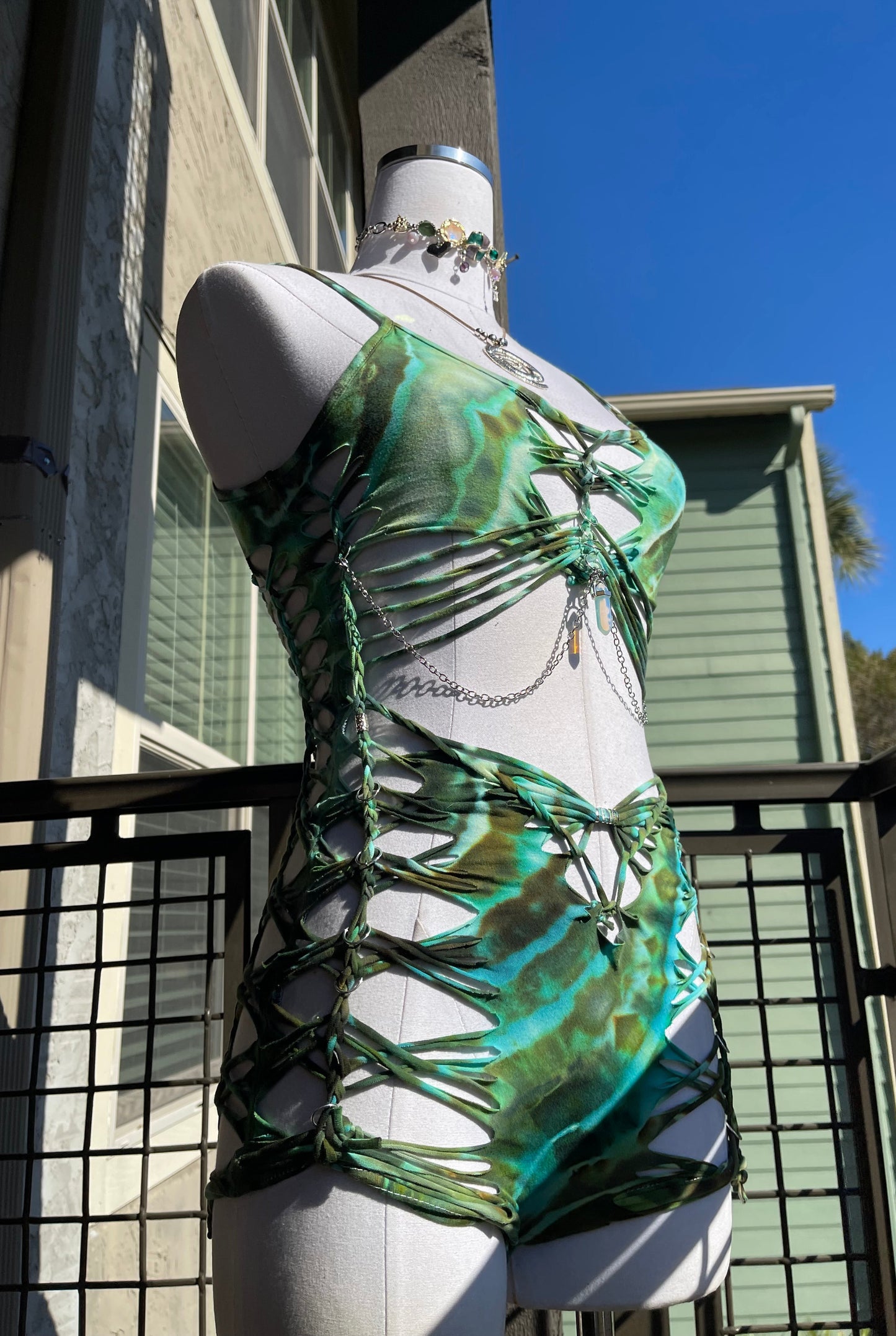 Emerald Siren Romper (Ships Same Day)