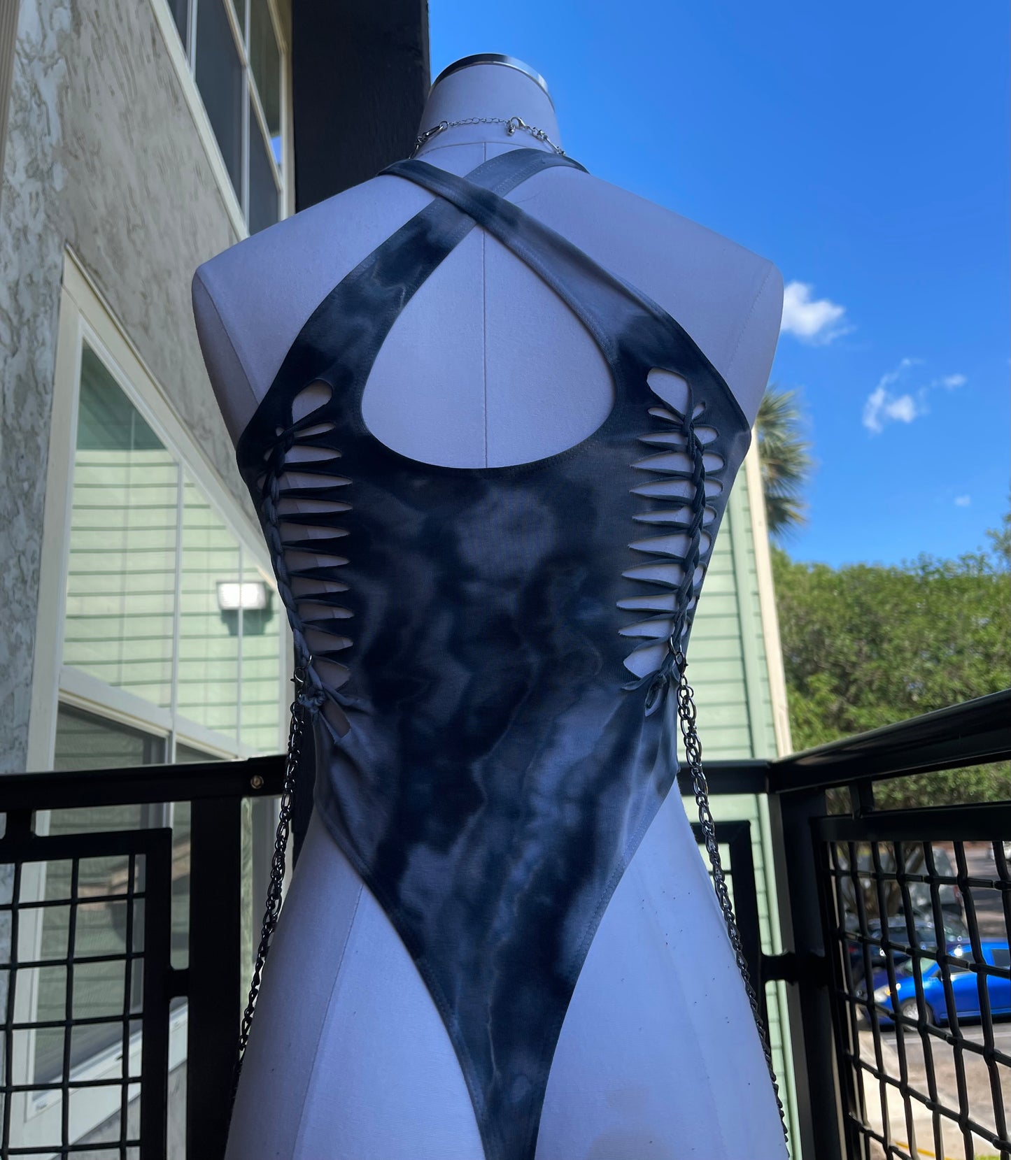 Diamond Siren Tie Dye Bodysuit (ᴍᴀᴅᴇ ᴛᴏ ᴏʀᴅᴇʀ)