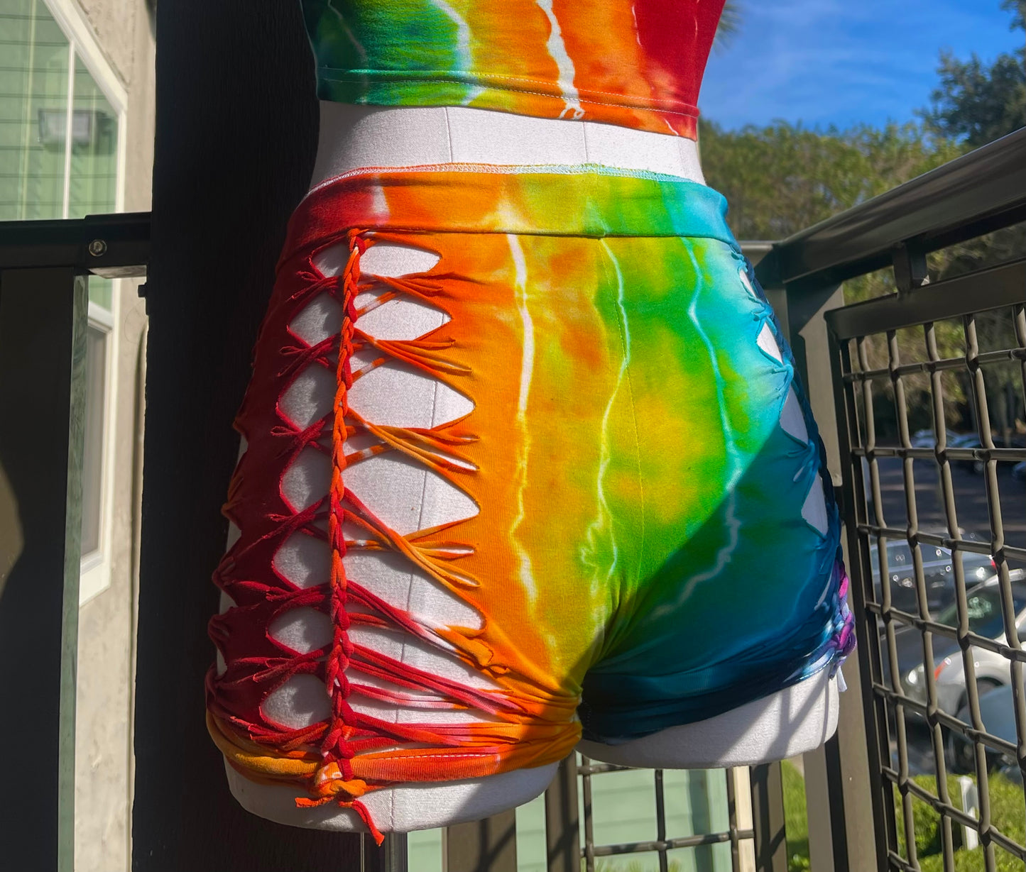 Rainbow Biker shorts (ᴍᴀᴅᴇ ᴛᴏ ᴏʀᴅᴇʀ)