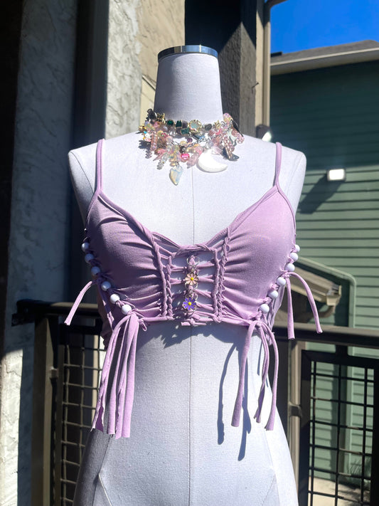 Moonlit Petals String Top (Ships Same Day)