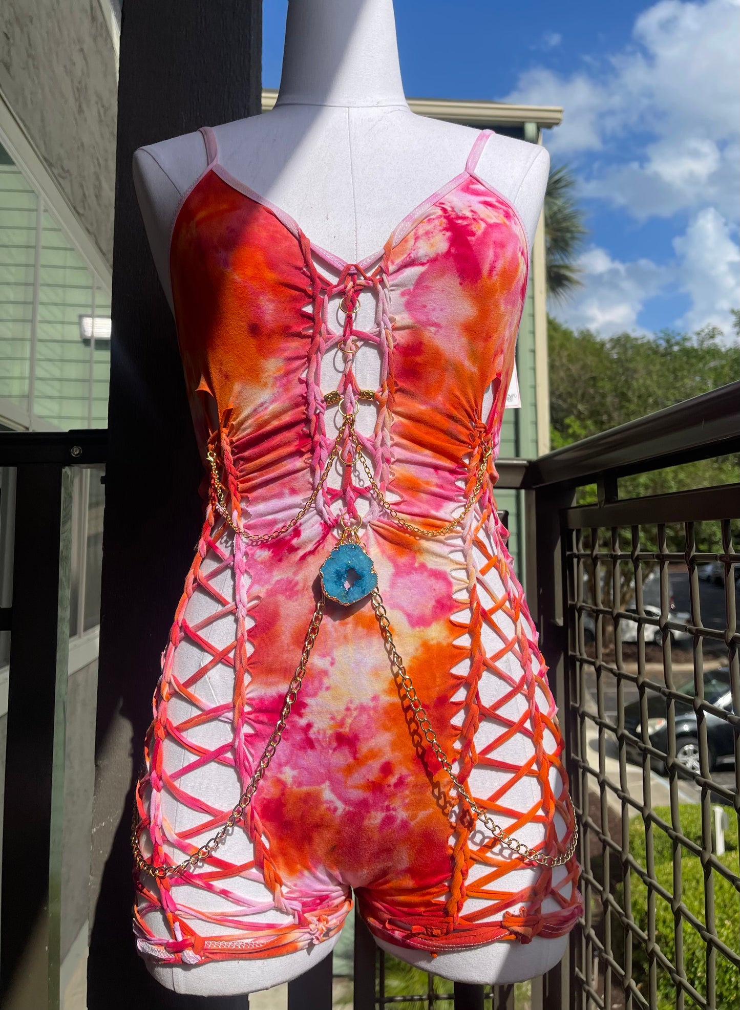 Sirens Treasure Tie Dye Romper (ᴍᴀᴅᴇ ᴛᴏ ᴏʀᴅᴇʀ)