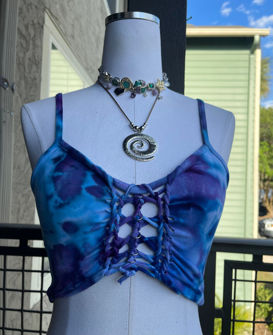 Tidal Siren Braided Tank Top (𝐒𝐡𝐢𝐩𝐬 𝐬𝐚𝐦𝐞 𝐨𝐫 𝐧𝐞𝐱𝐭 𝐛𝐮𝐬𝐢𝐧𝐞𝐬𝐬 𝐝𝐚𝐲)