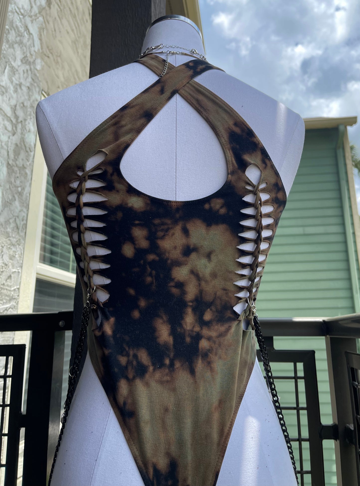 Seaweed Reverse Tie Dye Bodysuit (ᴍᴀᴅᴇ ᴛᴏ ᴏʀᴅᴇʀ)