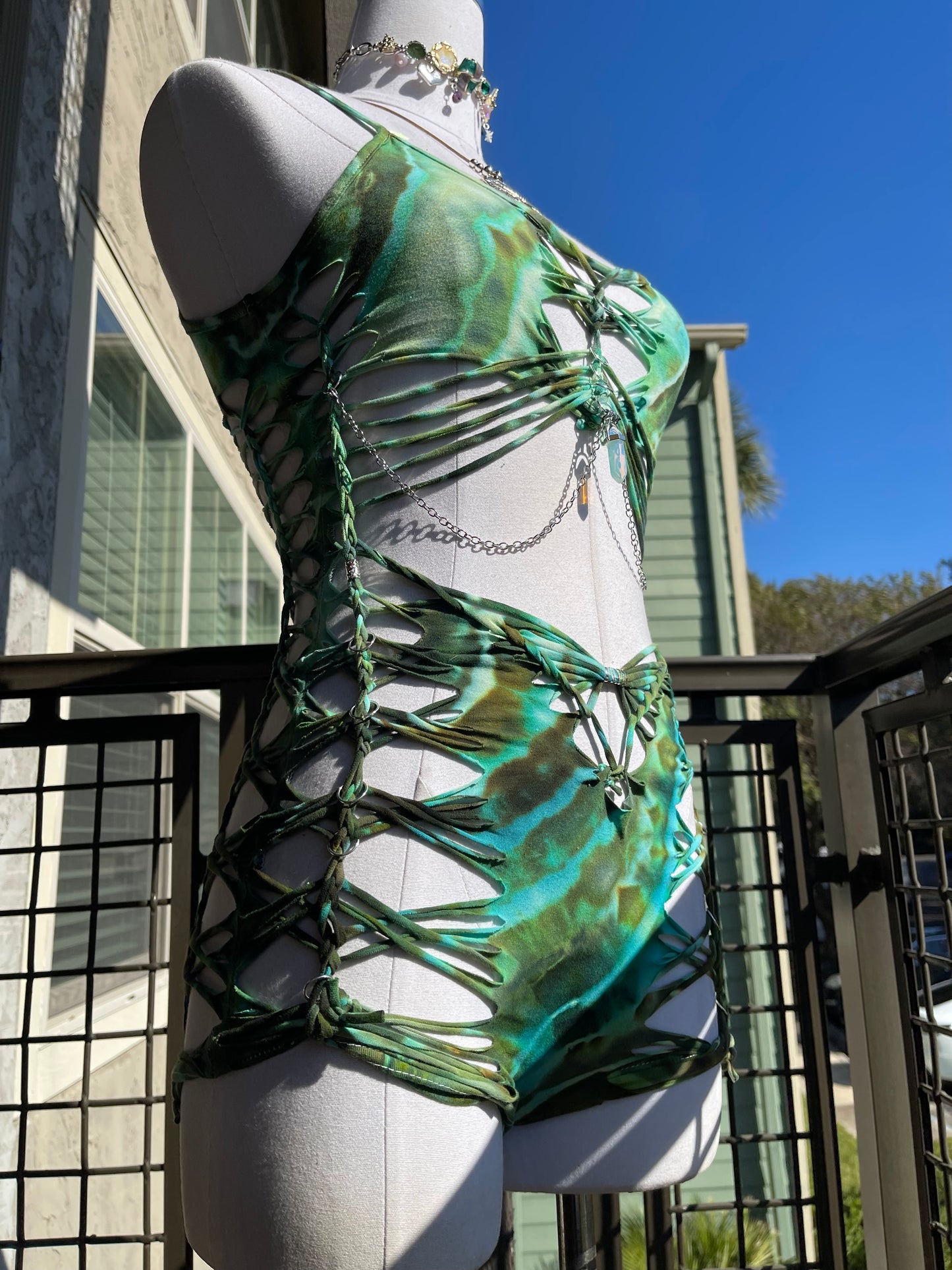 Emerald Siren Romper (Ships Same Day)