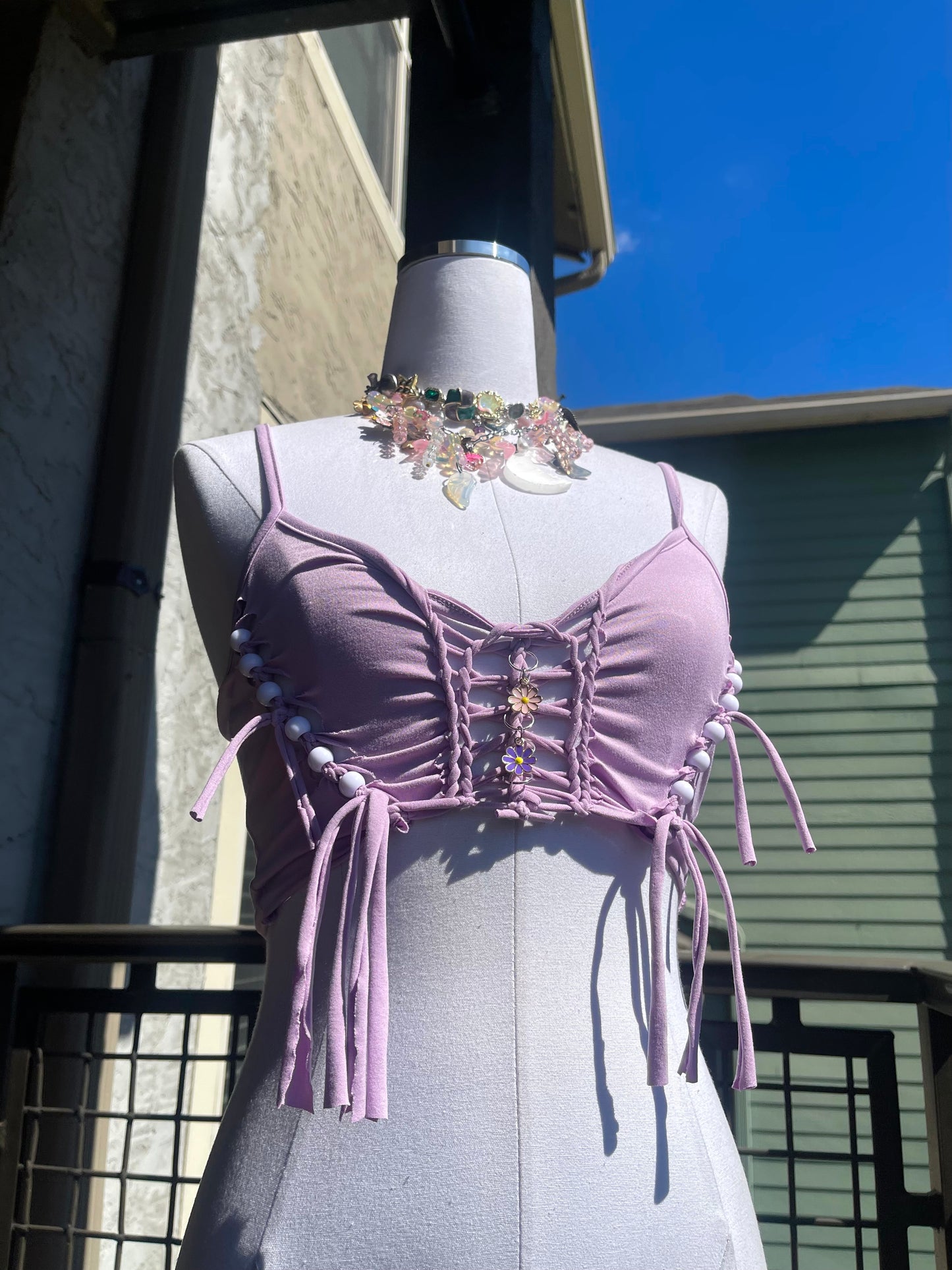 Moonlit Petals String Top (Ships Same Day)