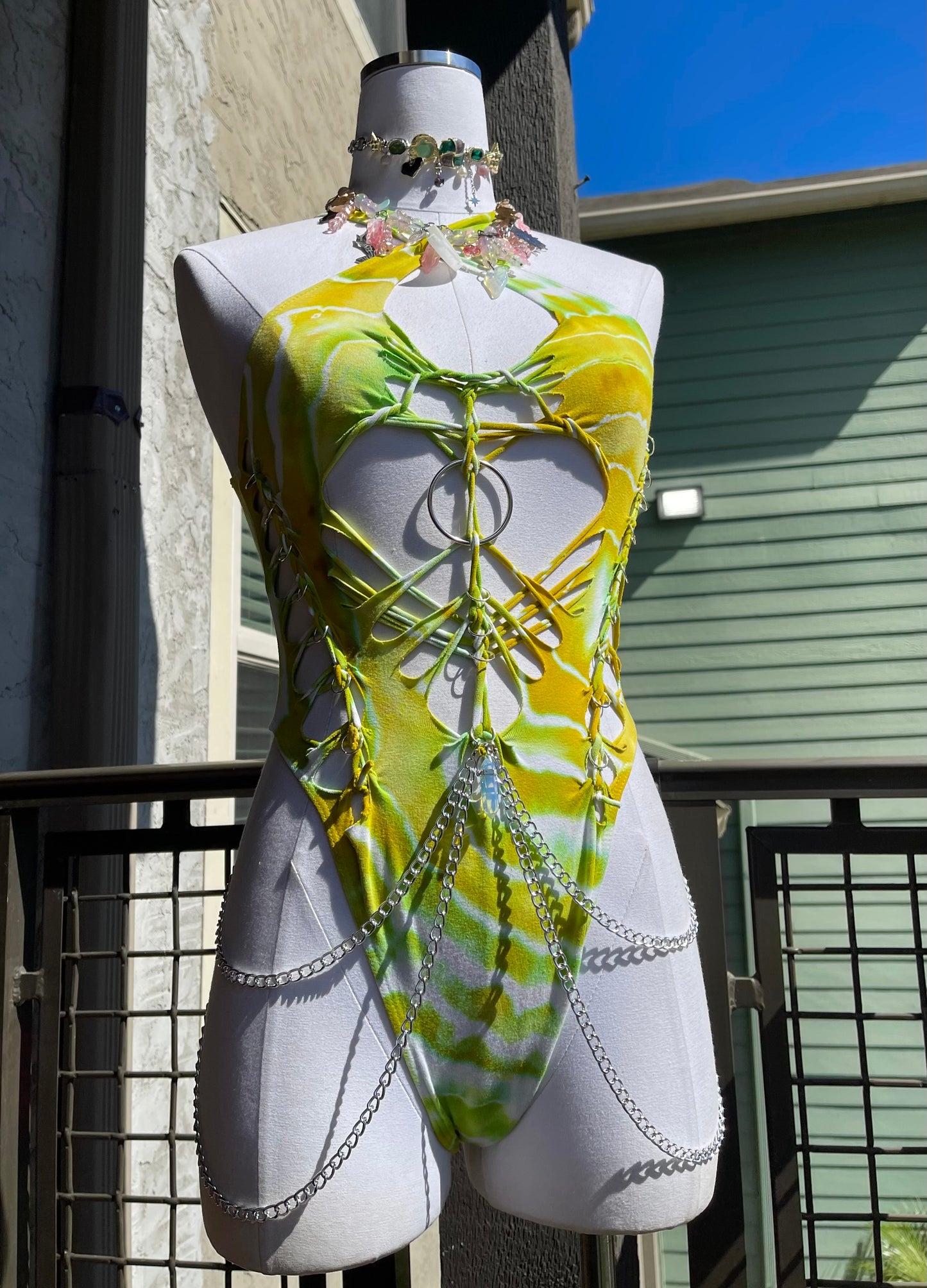 Neon Siren Bodysuit ( Ships Same Day)