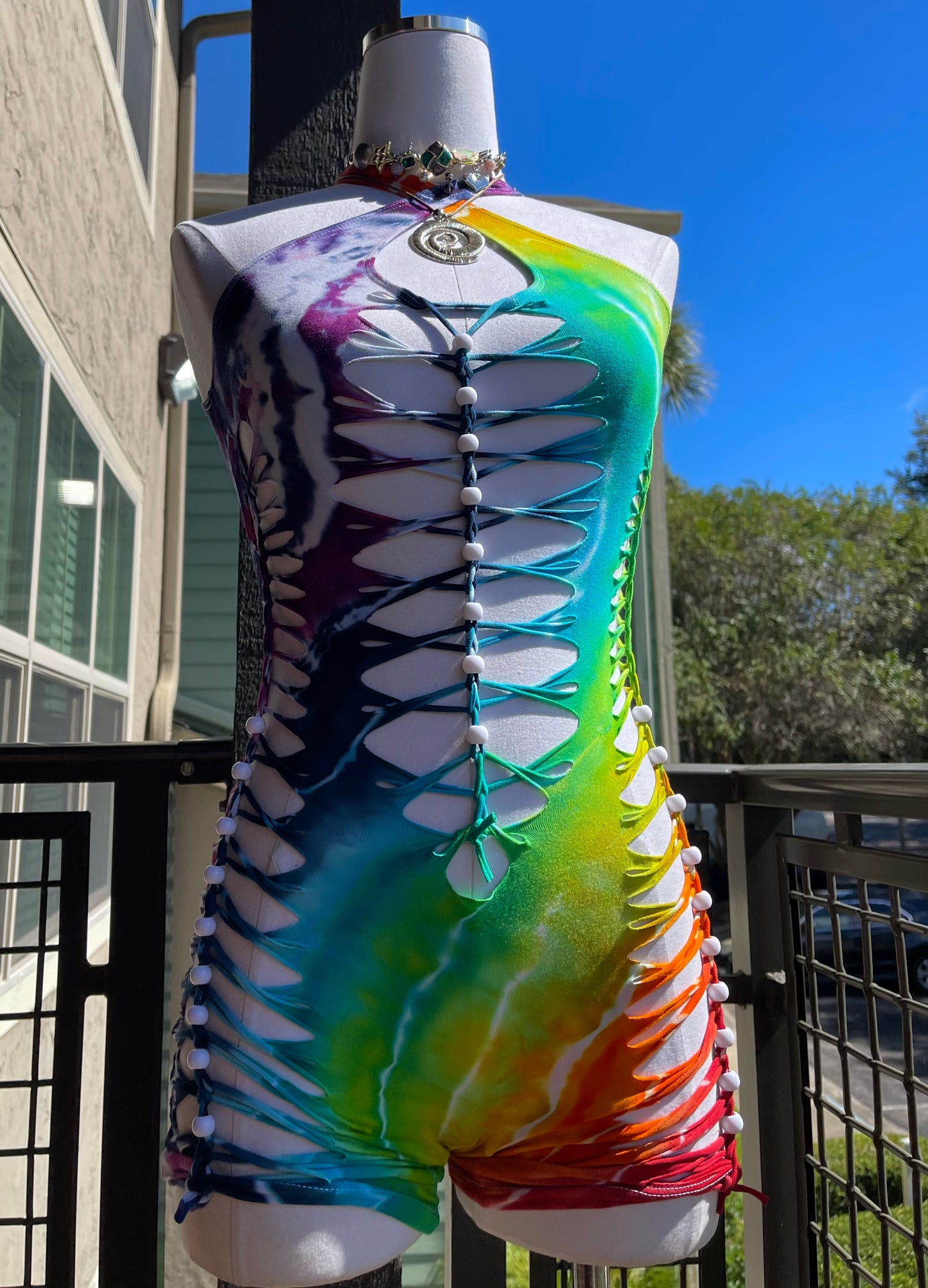Rainbow Tie Dye Romper (ᴍᴀᴅᴇ ᴛᴏ ᴏʀᴅᴇʀ)