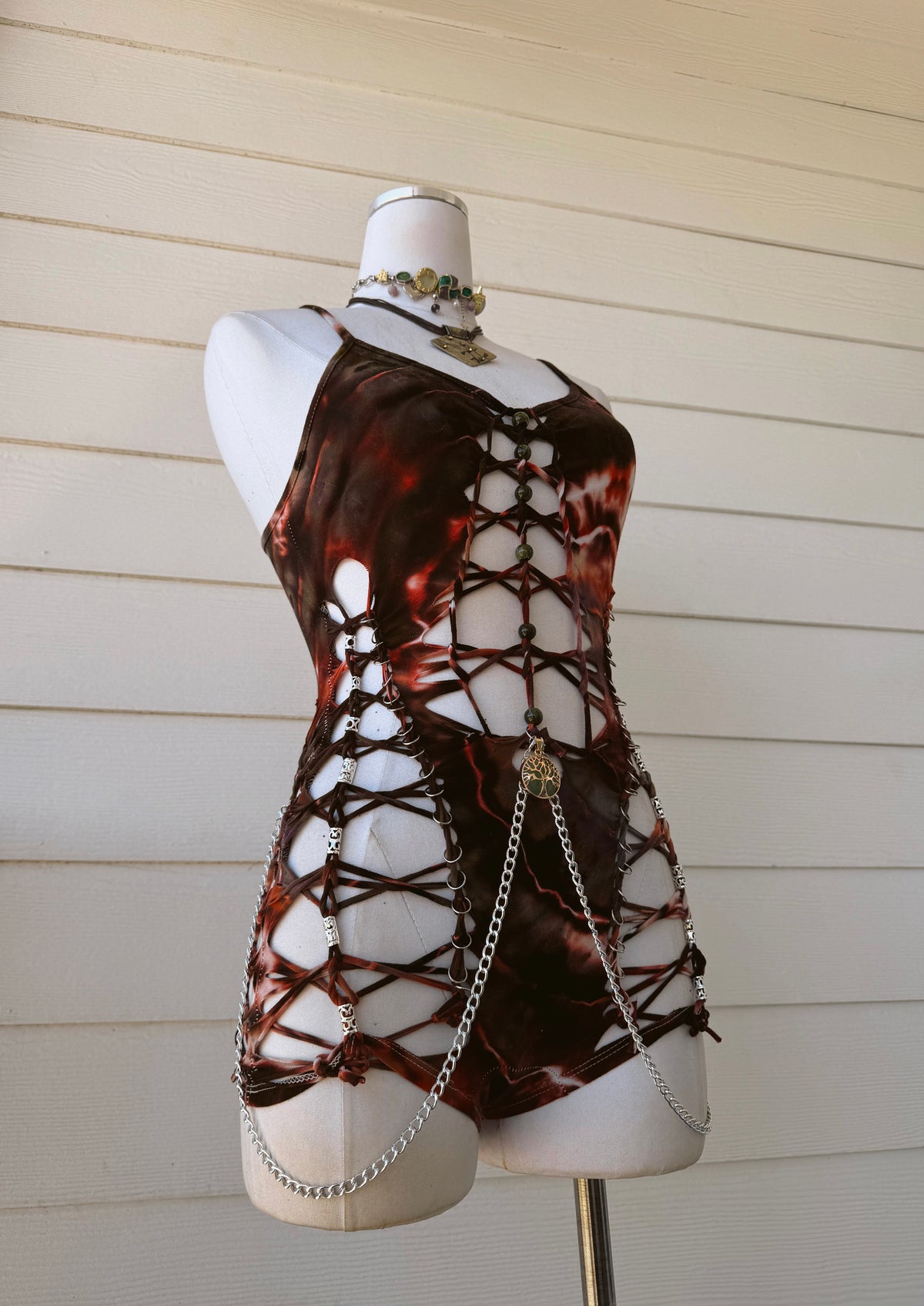 Ancient Inferno Romper (Ready To Ship) read description