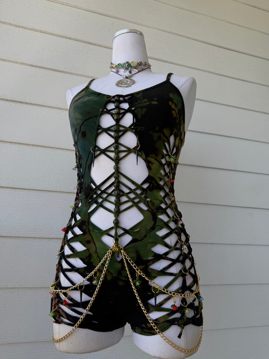 Forbidden Garden Romper  (ᴍᴀᴅᴇ ᴛᴏ ᴏʀᴅᴇʀ)