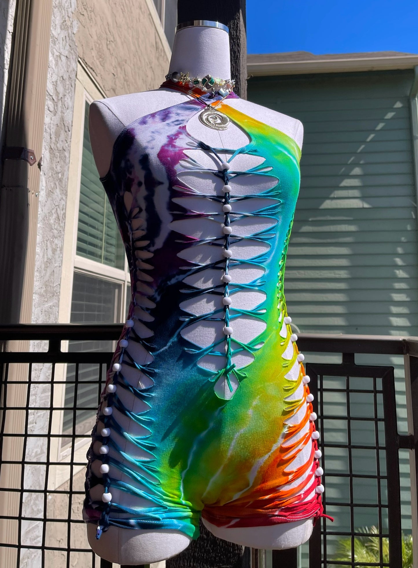 Rainbow Tie Dye Romper (ᴍᴀᴅᴇ ᴛᴏ ᴏʀᴅᴇʀ)