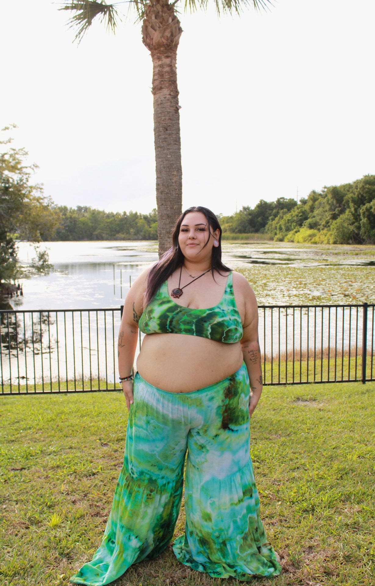 Jurassic Jade Palazzo Pants (ᴍᴀᴅᴇ ᴛᴏ ᴏʀᴅᴇʀ)