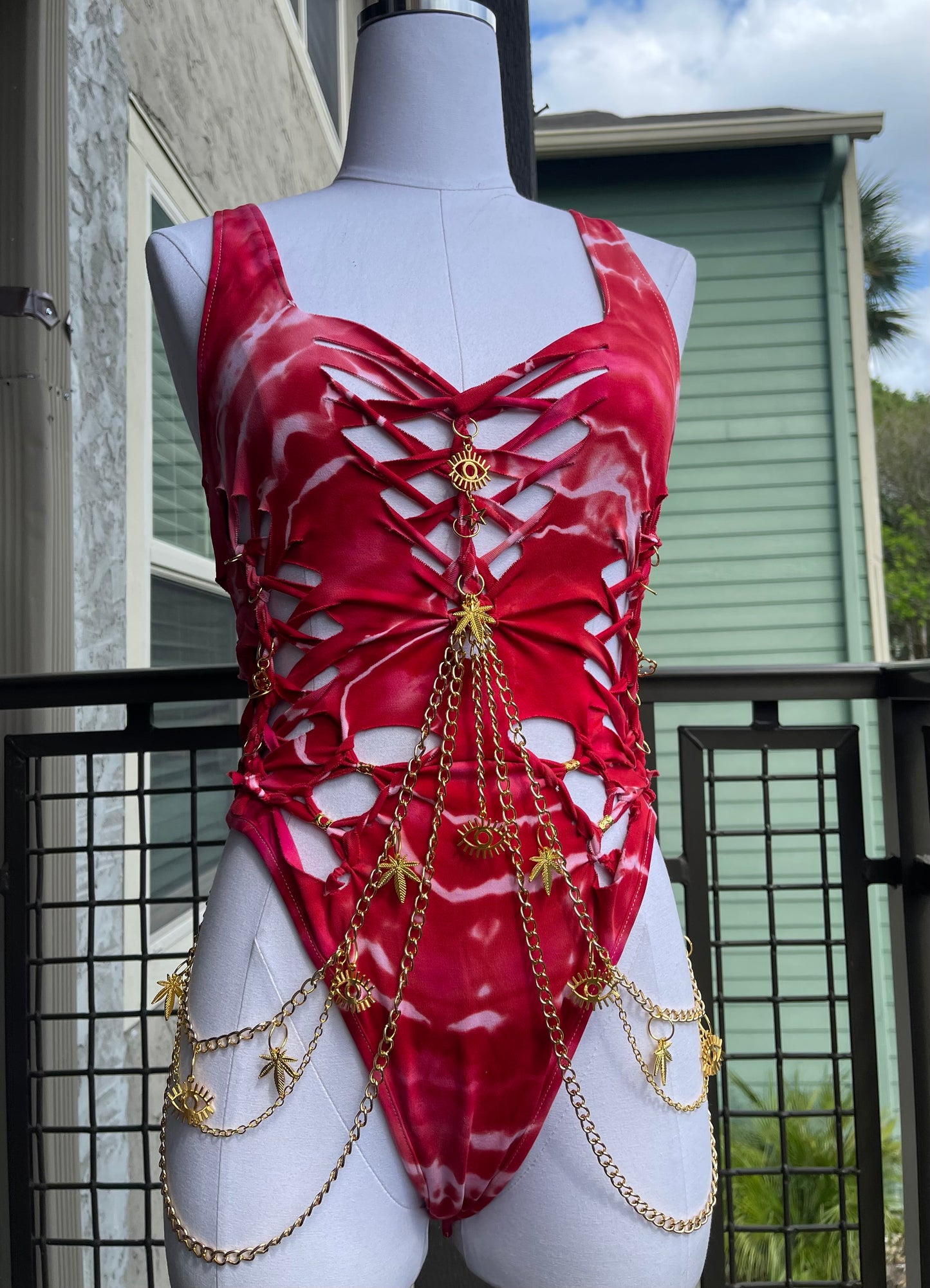 Sativa Fire Bodysuit (ᴍᴀᴅᴇ ᴛᴏ ᴏʀᴅᴇʀ)