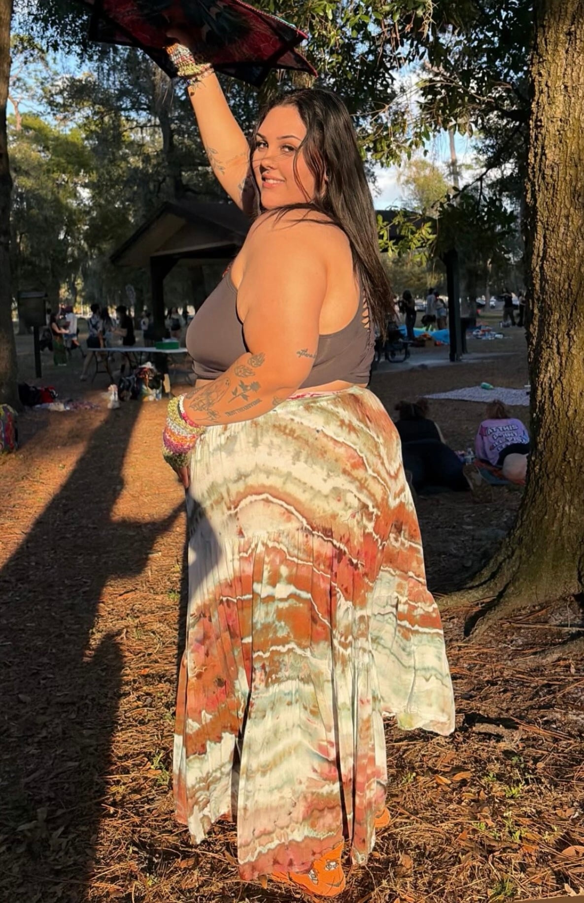 Ocean Floor Mirage Maxi Skirt Set (ᴍᴀᴅᴇ ᴛᴏ ᴏʀᴅᴇʀ)