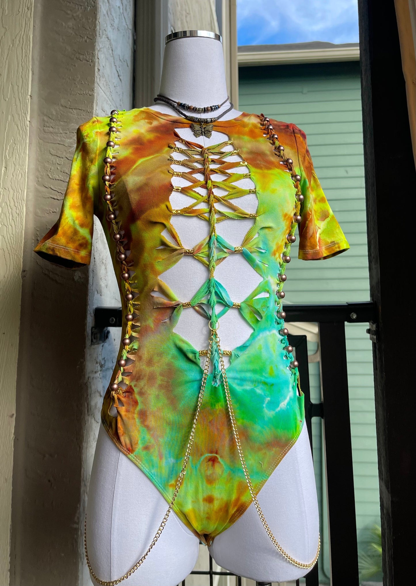 Water Temptress Tie Dye Bodysuit (ᴍᴀᴅᴇ ᴛᴏ ᴏʀᴅᴇʀ)